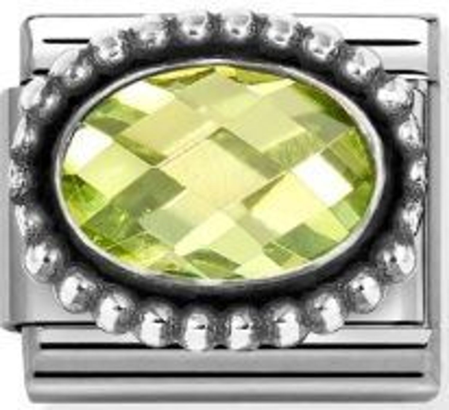 Nomination Link 925 zawieszka srebro Oliwkowa cyrkonia  330607 004.jpg